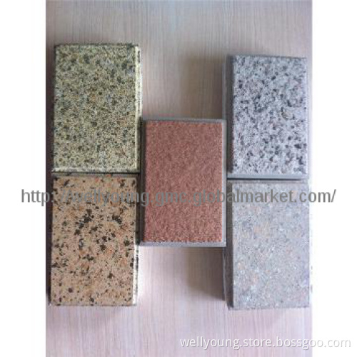 Stone paint insulation exterior wall panels in China famous brand
